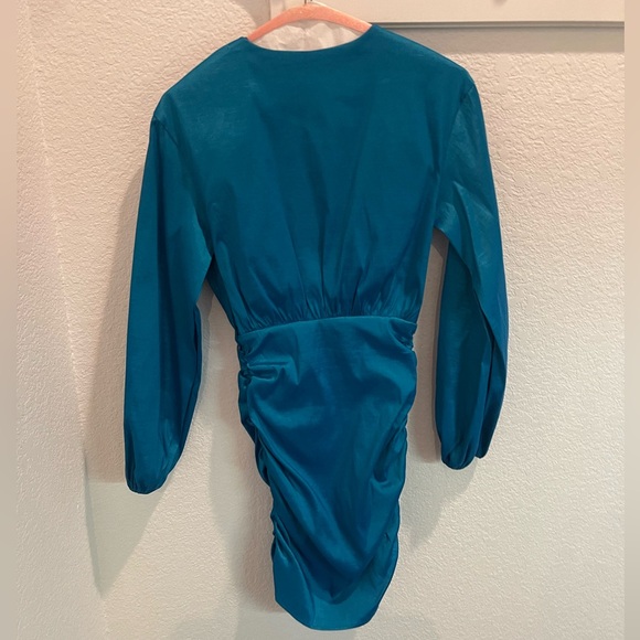 Lorenza Mini Dress in Deep Teal - Picture 6 of 7